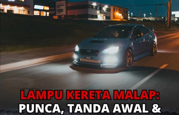 Lampu kereta malap