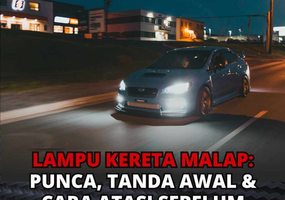 Lampu kereta malap