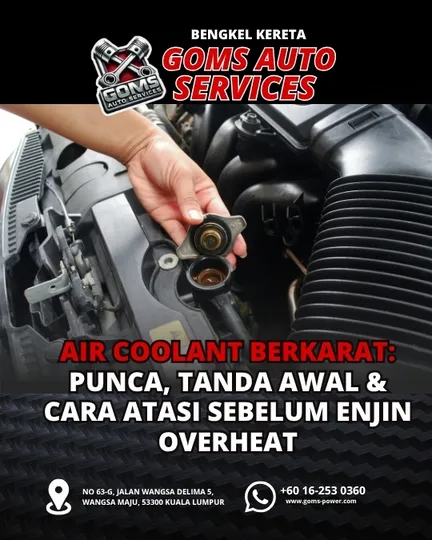 Air-coolant-berkarat